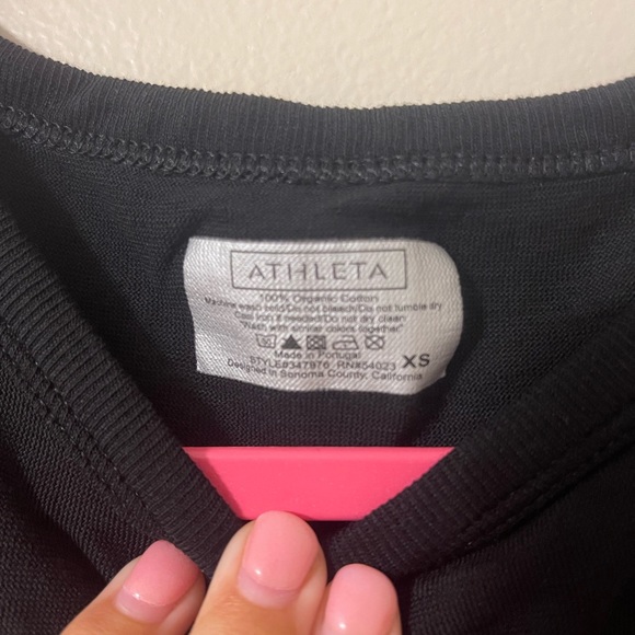 Athleta cotton top in black - Picture 4 of 7